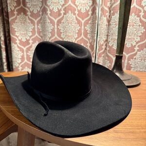 Elegant Black Wide Brim Hat
